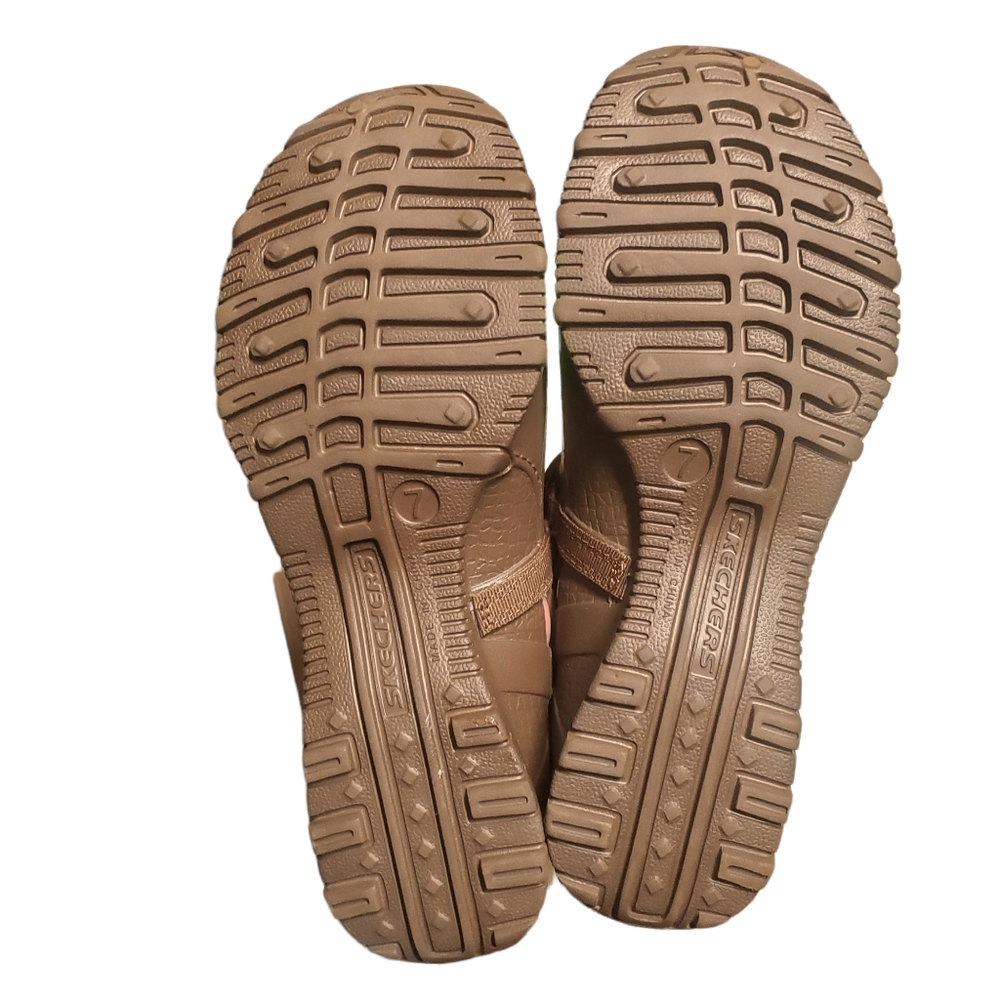 Skechers Cali Gear "Calies" Mary Jane Flats 100% EVA Size 7 Brown - Picture 7 of 7